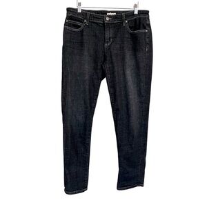 Eileen Fisher Women’s Black Denim Jeans Mid Rise Size 8